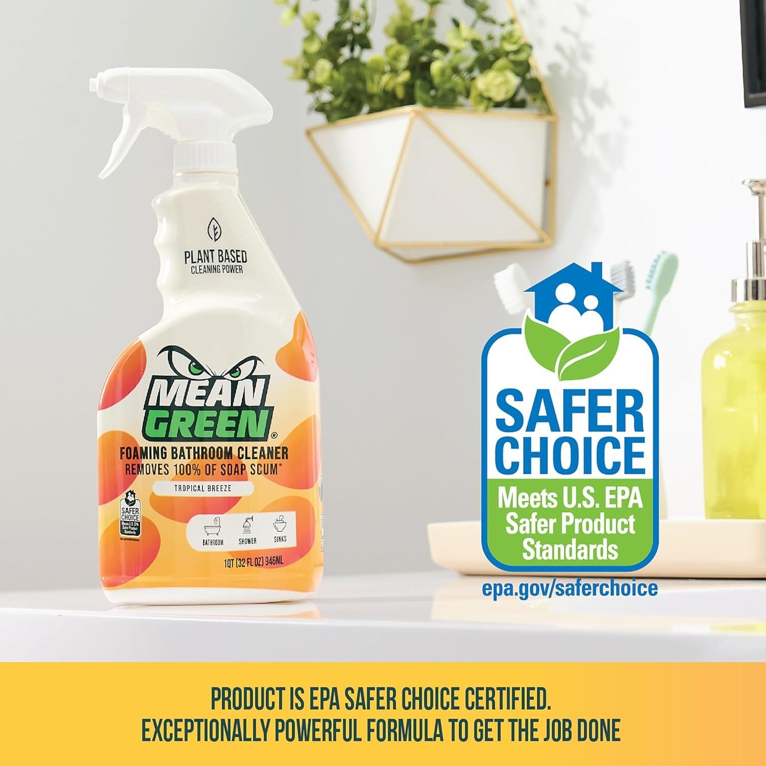 Mean Green Ready-To-Use Bathroom Cleaner, 32oz Spray – 394188
