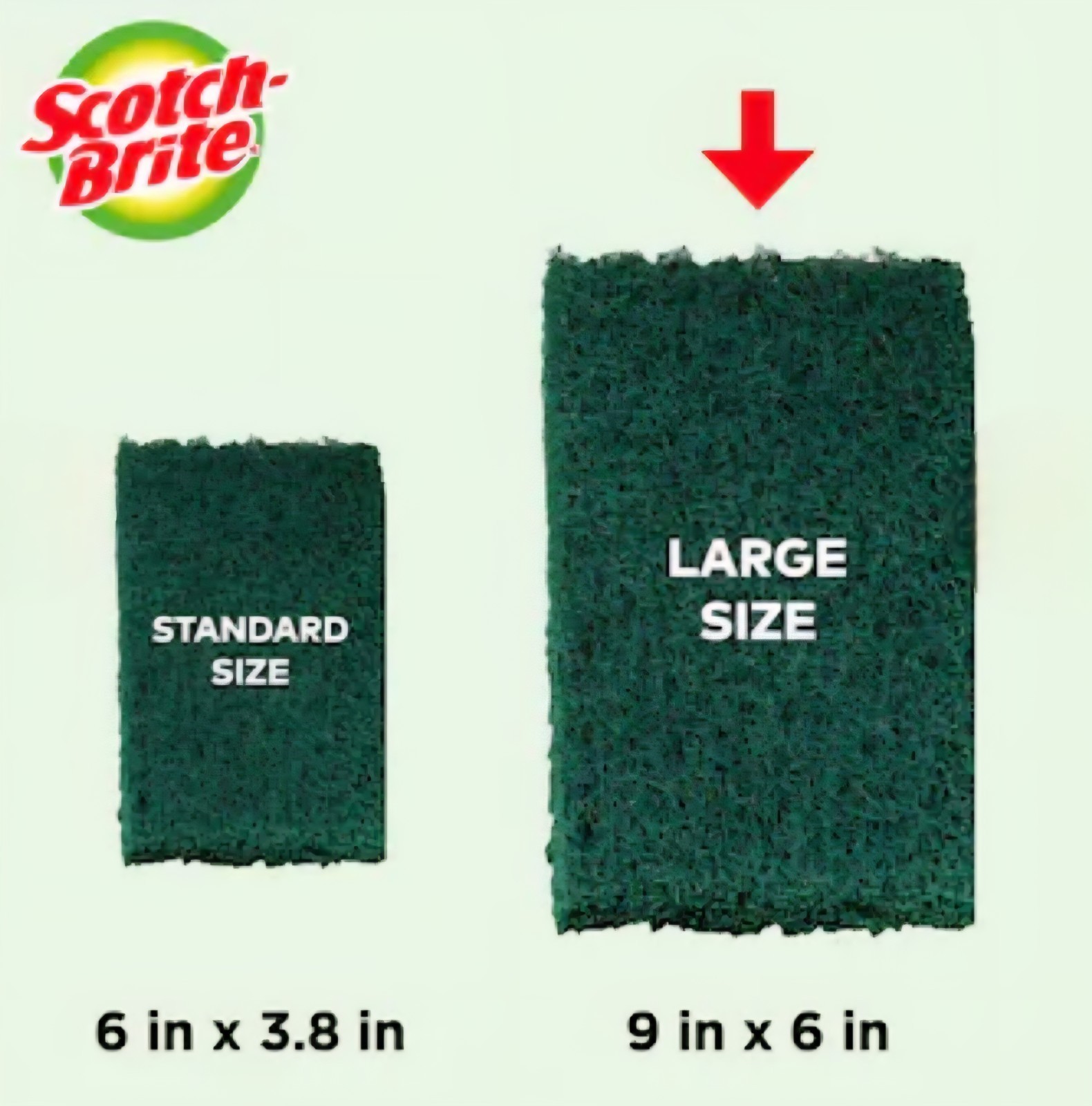 3M Scotch Brite Heavy Duty Scour Pads, 8 Pads, Green | 3M Scotch