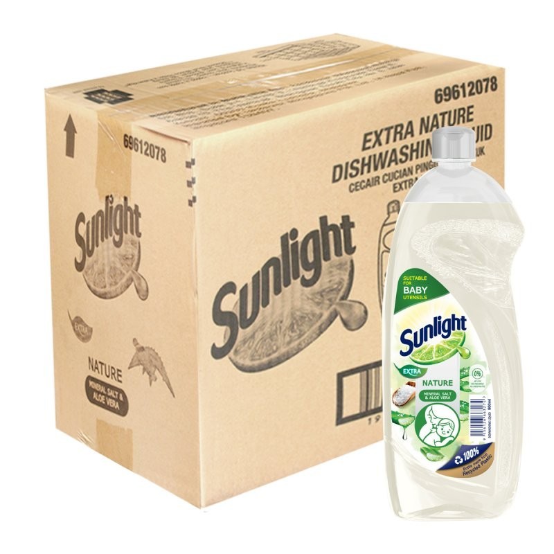 Sunlight Dishwash Liquid Instant Degreasing Tech 800ml Variant – 12 Bottles
