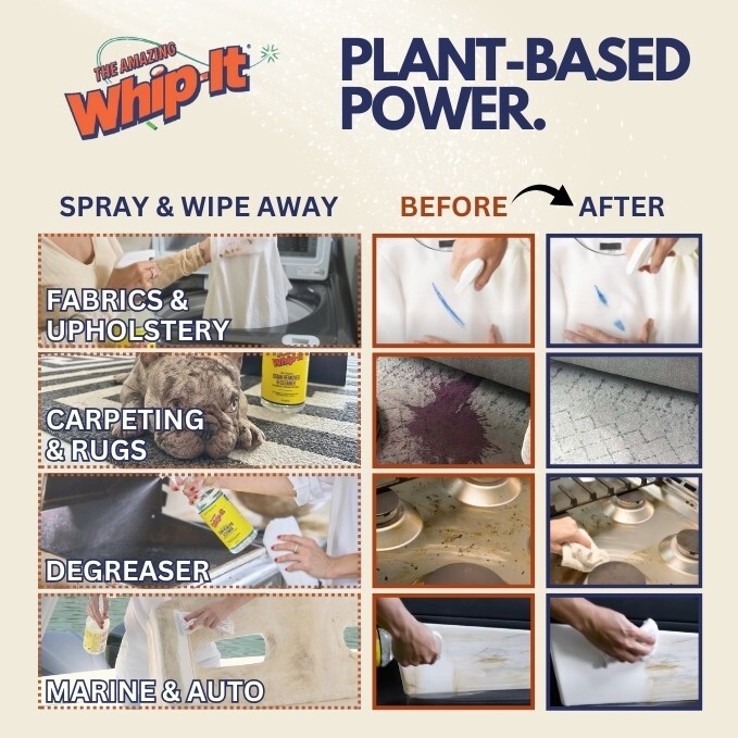 Whip-It Professional Strength Multi Purpose Stain Remover and Cleaner Spray