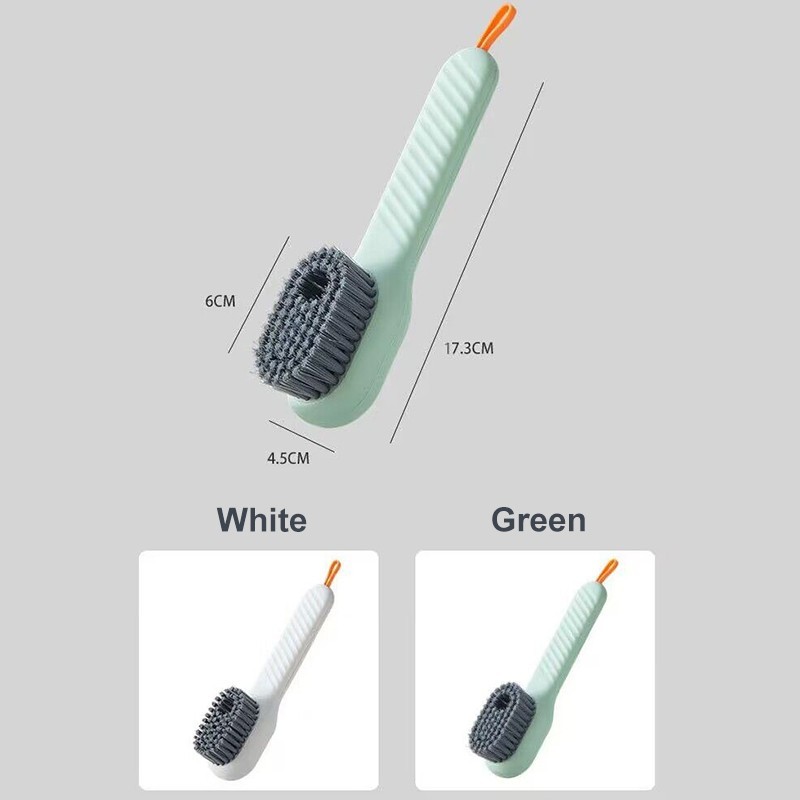 Liquid Dispensing Shoe Cleaning Brush Soft Bristle Deep Cleaner Laundry Tool