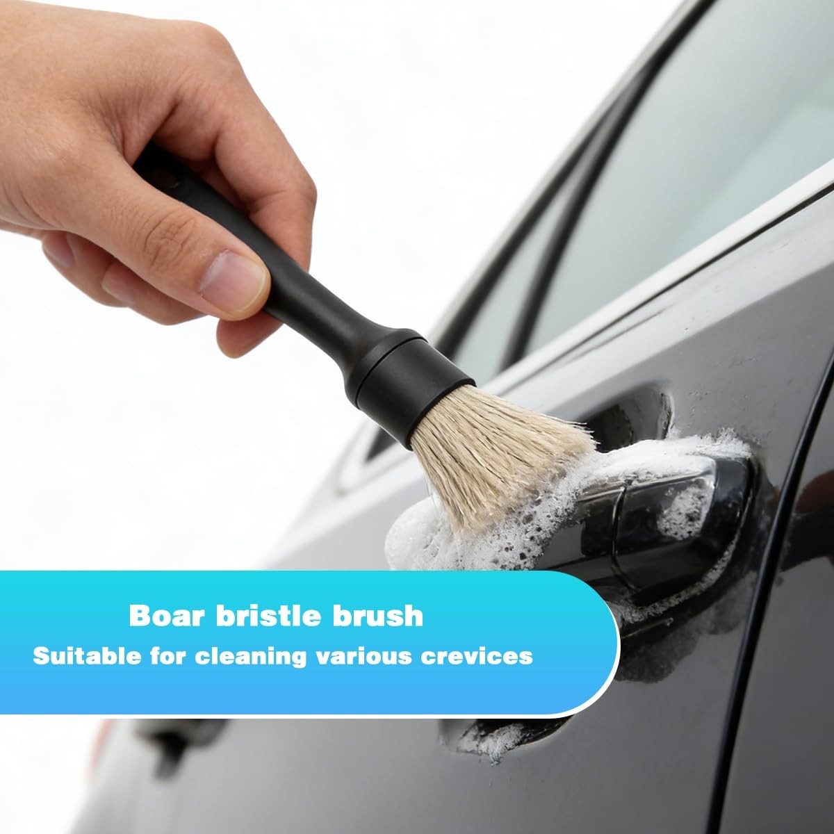 5 Pcs Car Detailing Brush Kit Automotive Interior Exterior Detailing Kit