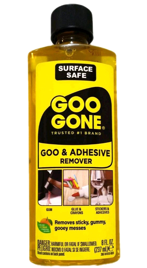 Goo Gone Adhesive Remover 8Oz Surface Safe Adhesive Remover Stickers Labels Tape