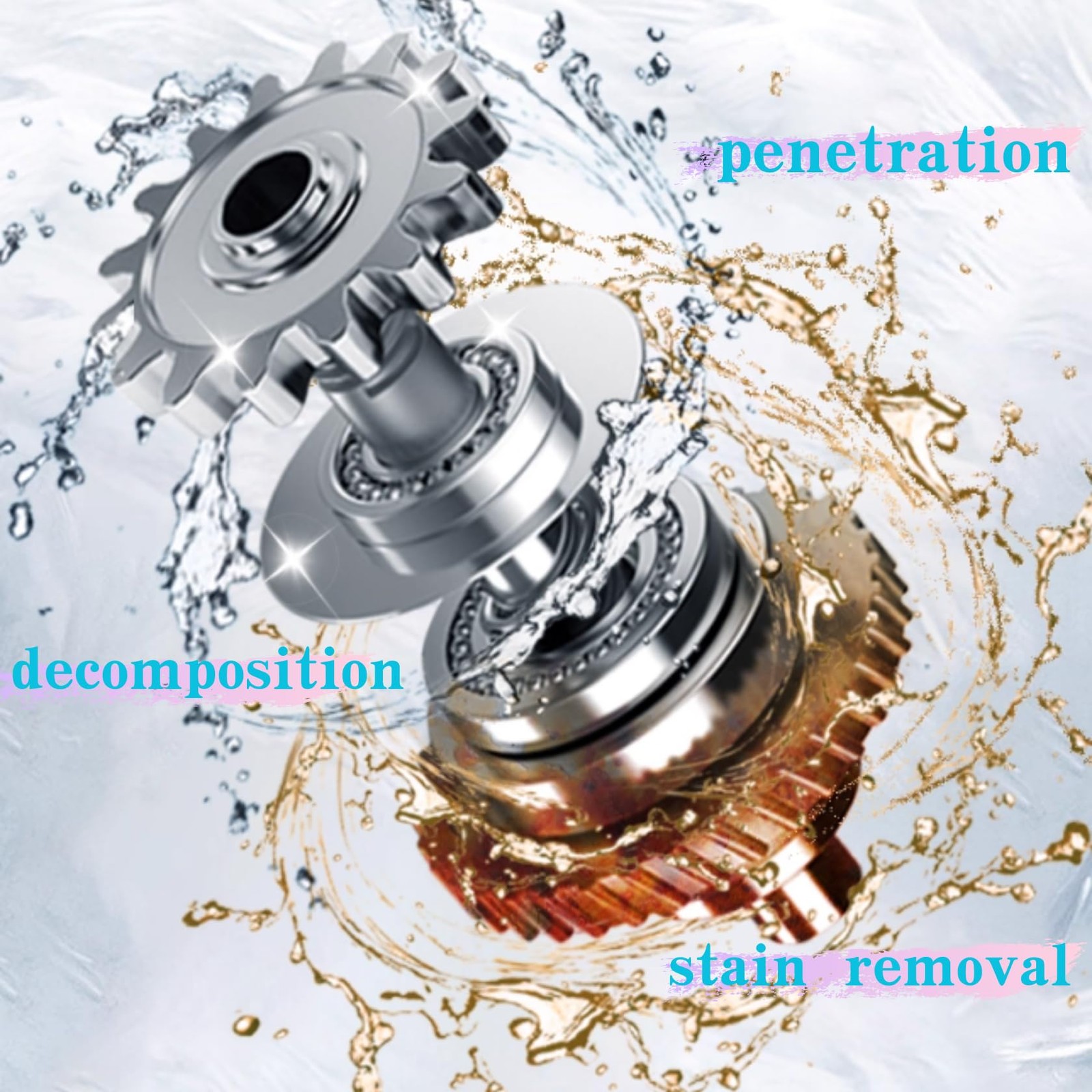 Bmkousg Heavy Duty Degreaser & Cleaner for Metal, Tools & Automotive Parts, I…