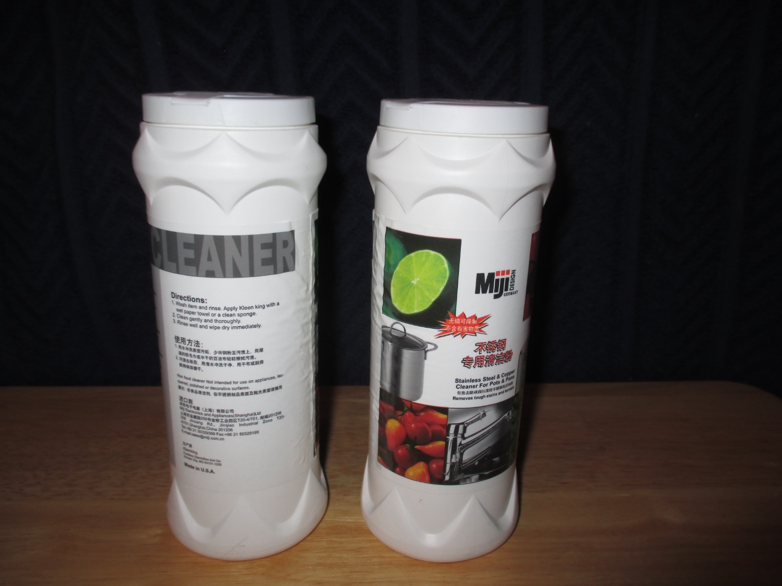 2 Miji Design Germany Stainless Steel & Copper Cleaner for Pots And Pans 14oz ea