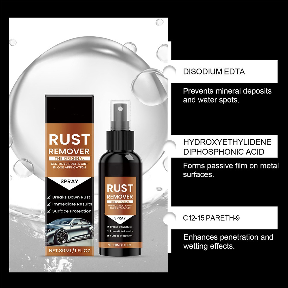 30ml Rust Remover Spray – Fast-Acting Multi-Surface Cleaner | Removes Rust