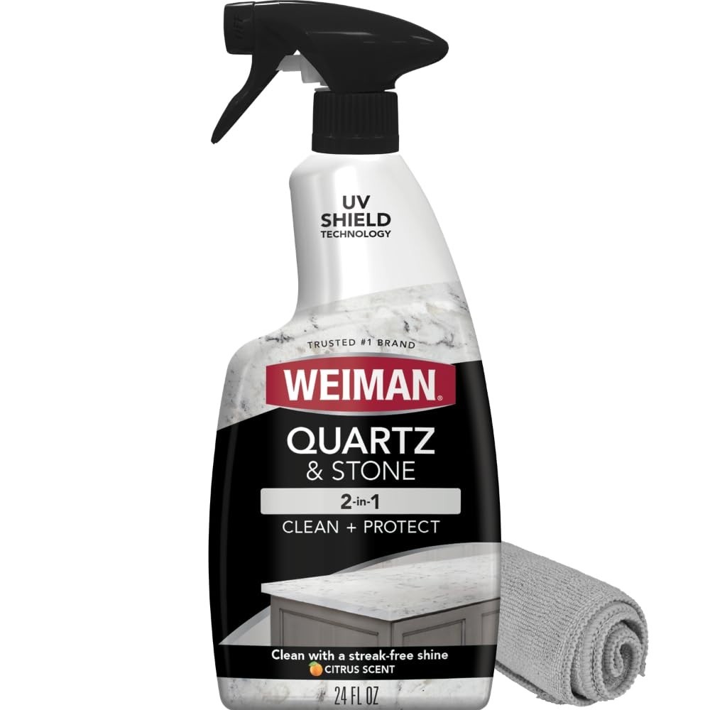 Spotless Shine for Granite & Marble – Citrus Quartz Countertop Cleaner, 24 oz