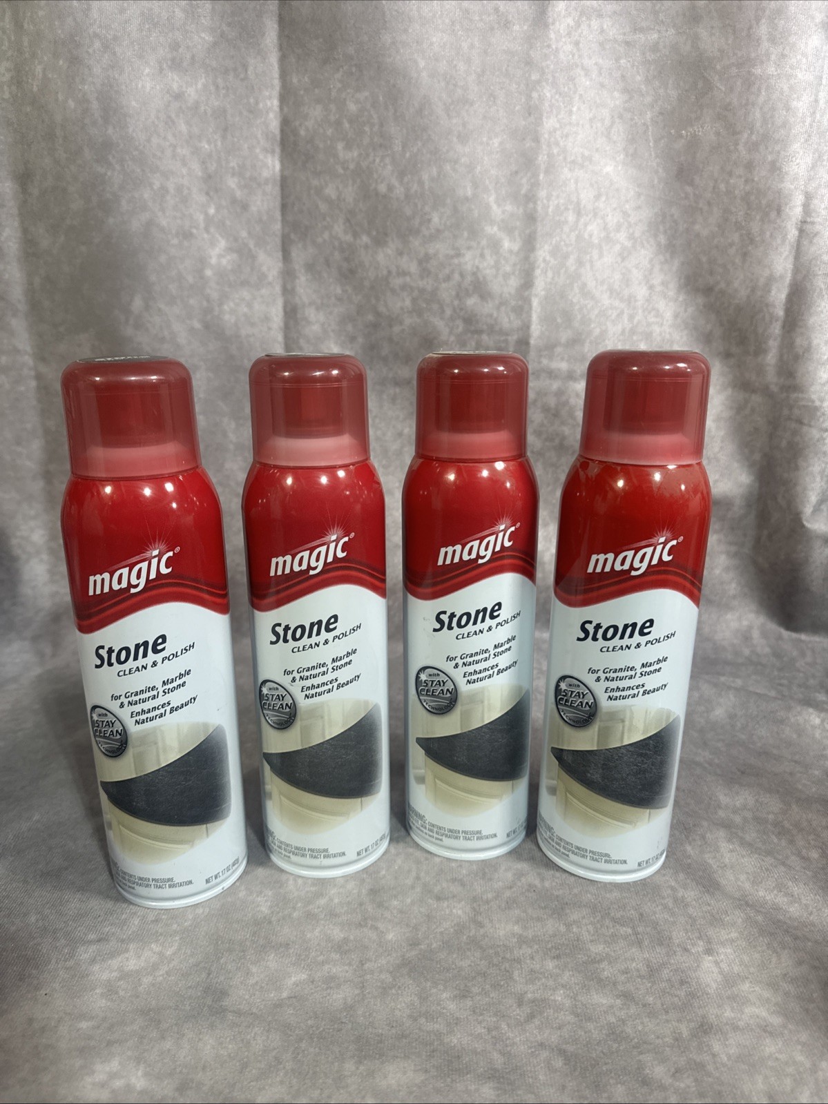 4 NEW Magic Granite Cleaner & Polish 17 oz Spray Discontinued