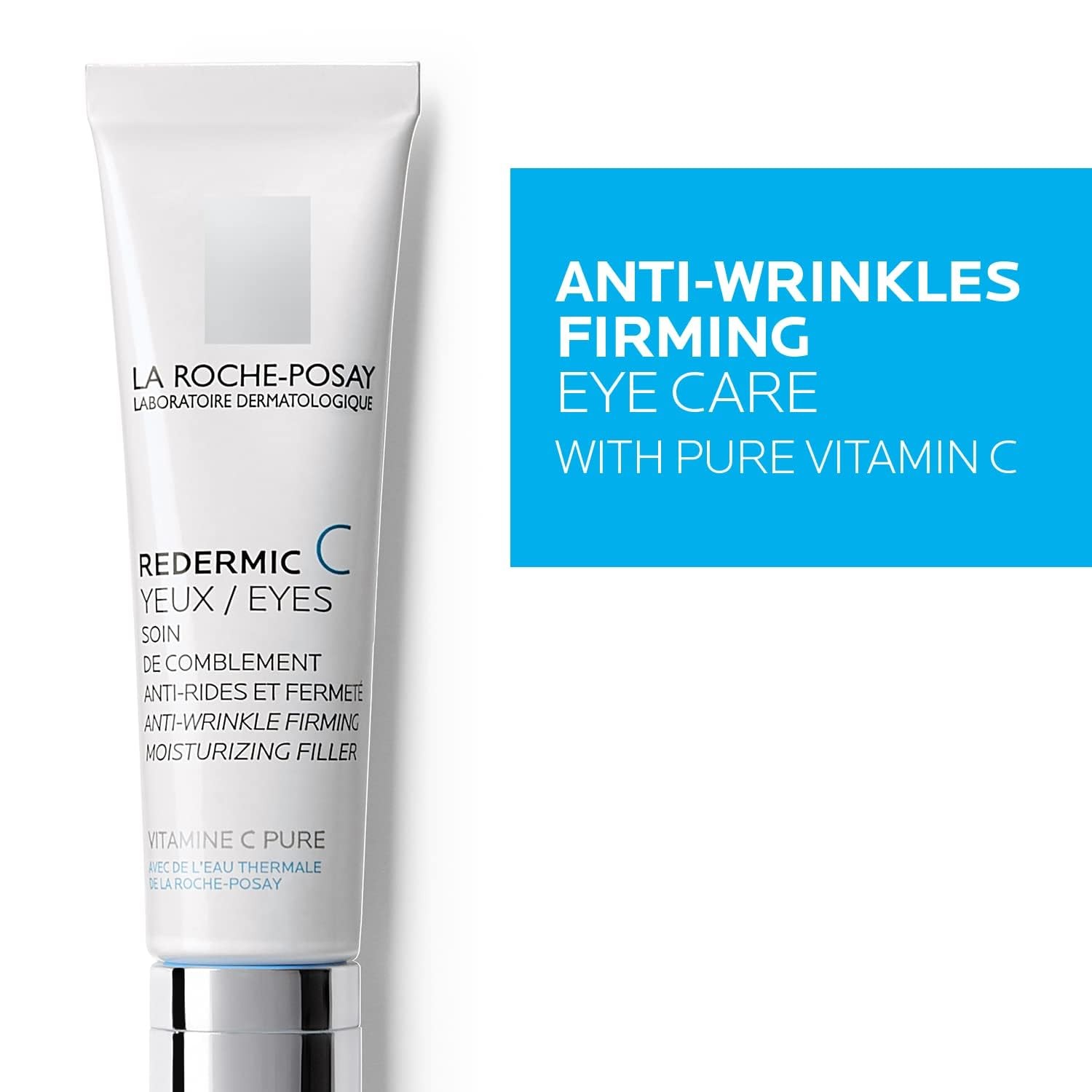 La Roche-Posay Redermic C Pure Vitamin C Eye Cream with Hyaluronic Acid to Red