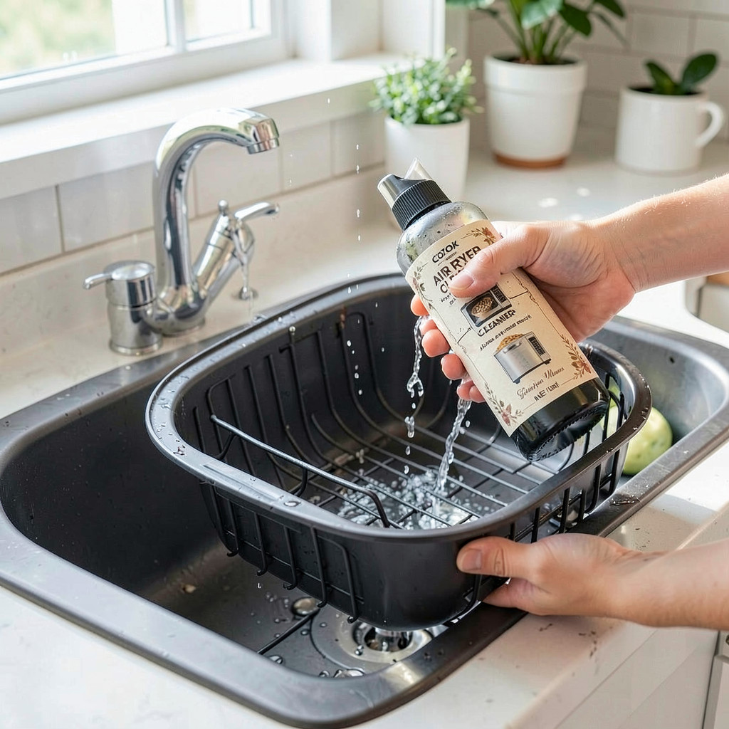 Air Fryer Cleaner 110ml Bundle,Non Stick Safe Formula for Oven and Grill