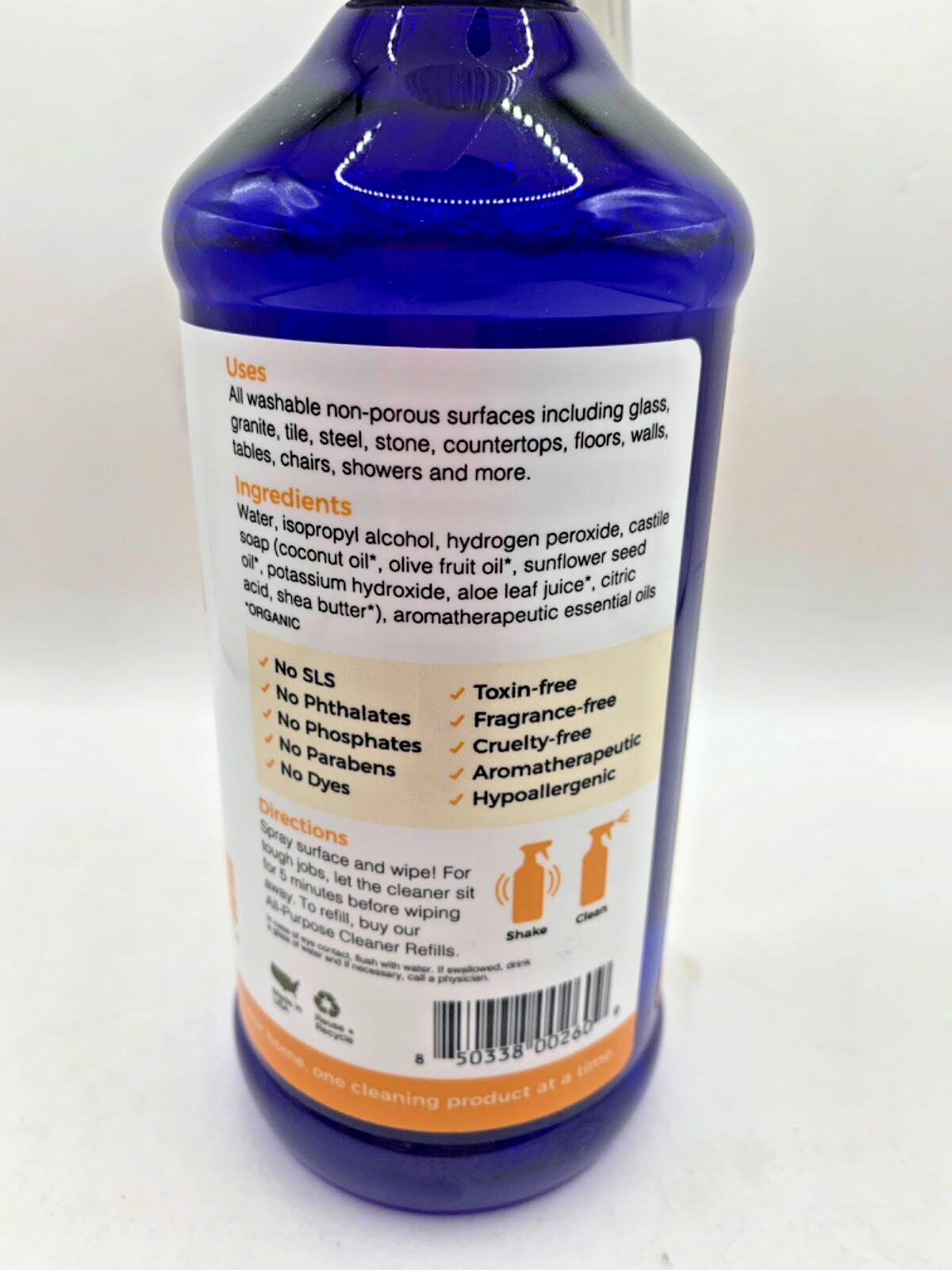 Truce All Purpose Cleaner Hypoallergenic Nontoxic Eco-Friendly All Natural Vegan