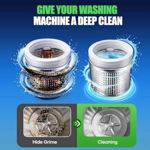 Washing Machine Cleaner Tablets – Washer Machine Cleaner Tablets for HE Front…