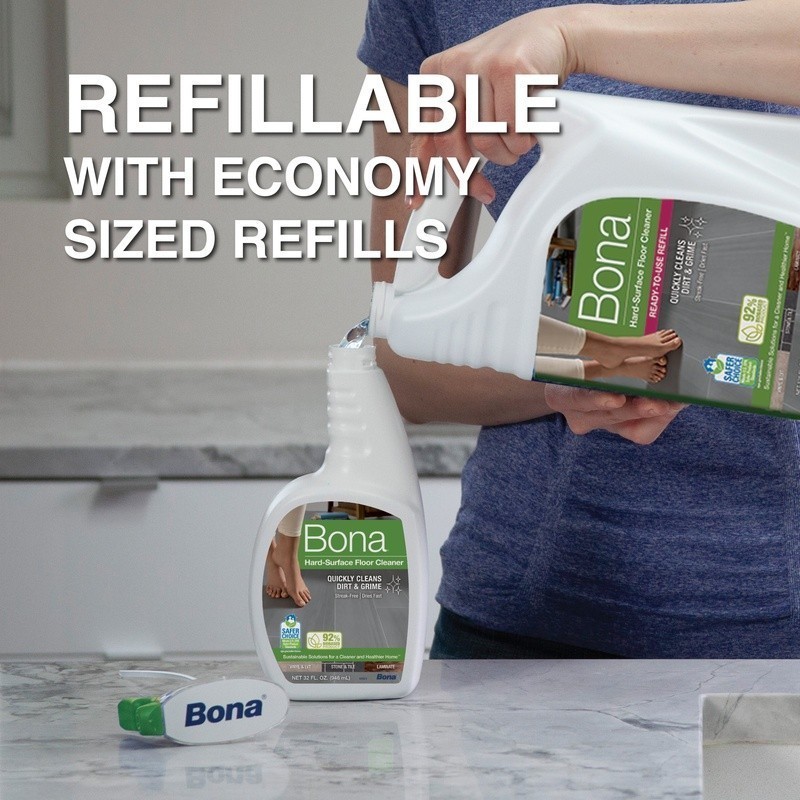Hard-Surface Floor Cleaner Streak-Free Biodegradable Multi-Surface Cleaner 22oz