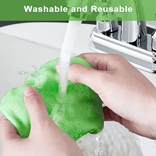 20-Pack Microfiber Windshield Cleaning Pads Car Window Glass Wipes 4-6in Tools