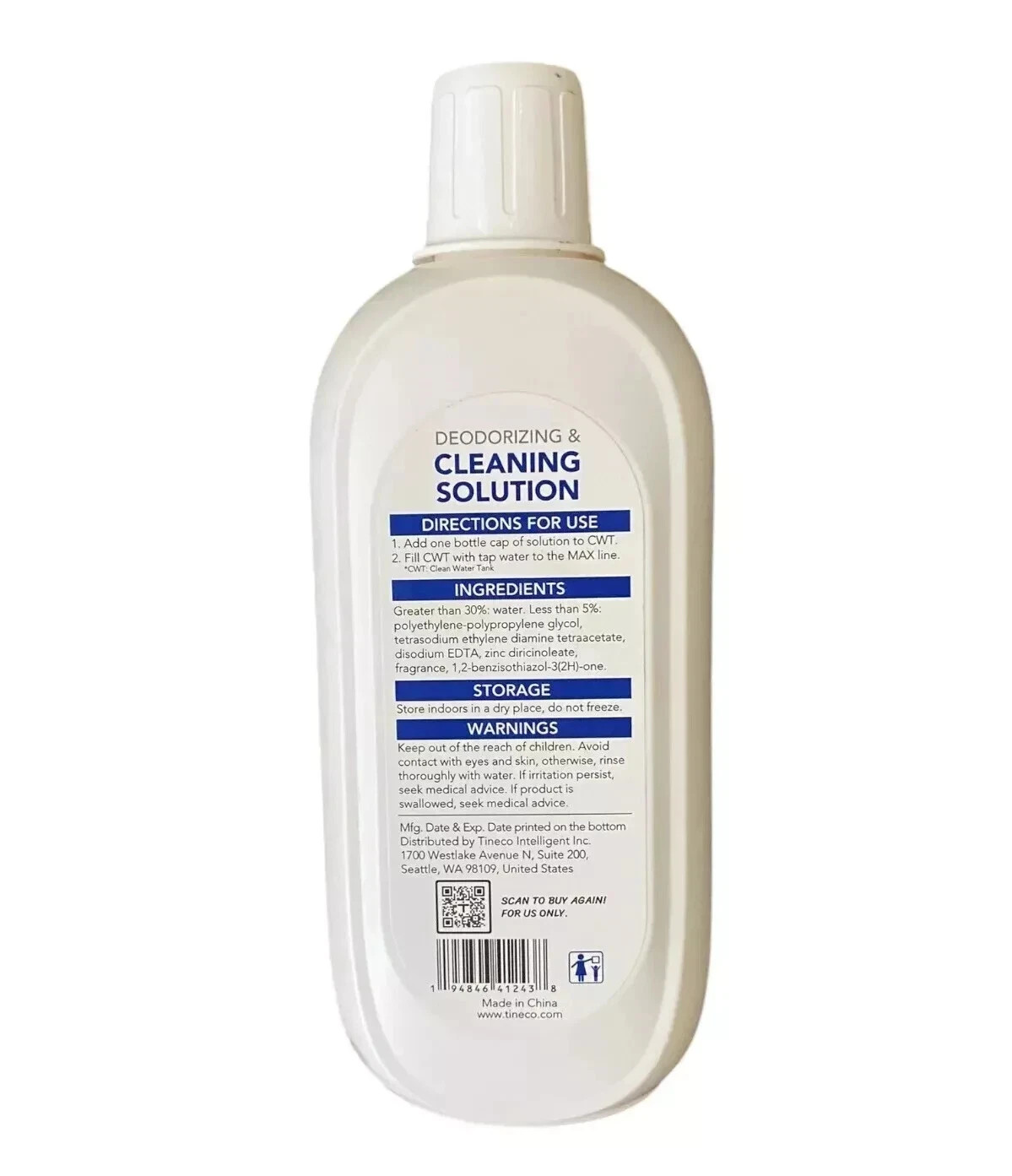 Tineco Floor Cleaning Solution 500ml 16.9fl oz Wet Dry Vacuum Refill iFLOOR NEW
