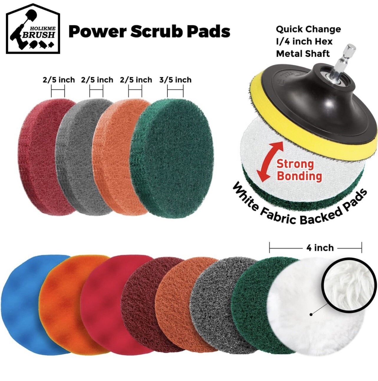 DR BRUSH Authorizated By HOLIKME All Purpose Power Scrubber Cleaning Kit 25pcs