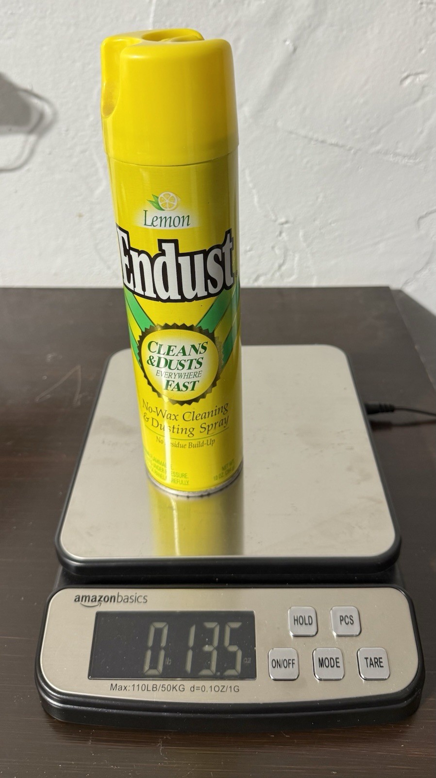 Lot Of 2 Lemon Endust 1995, No Wax Cleaning & Dusting Spray, 10 oz, FULL! NOS!