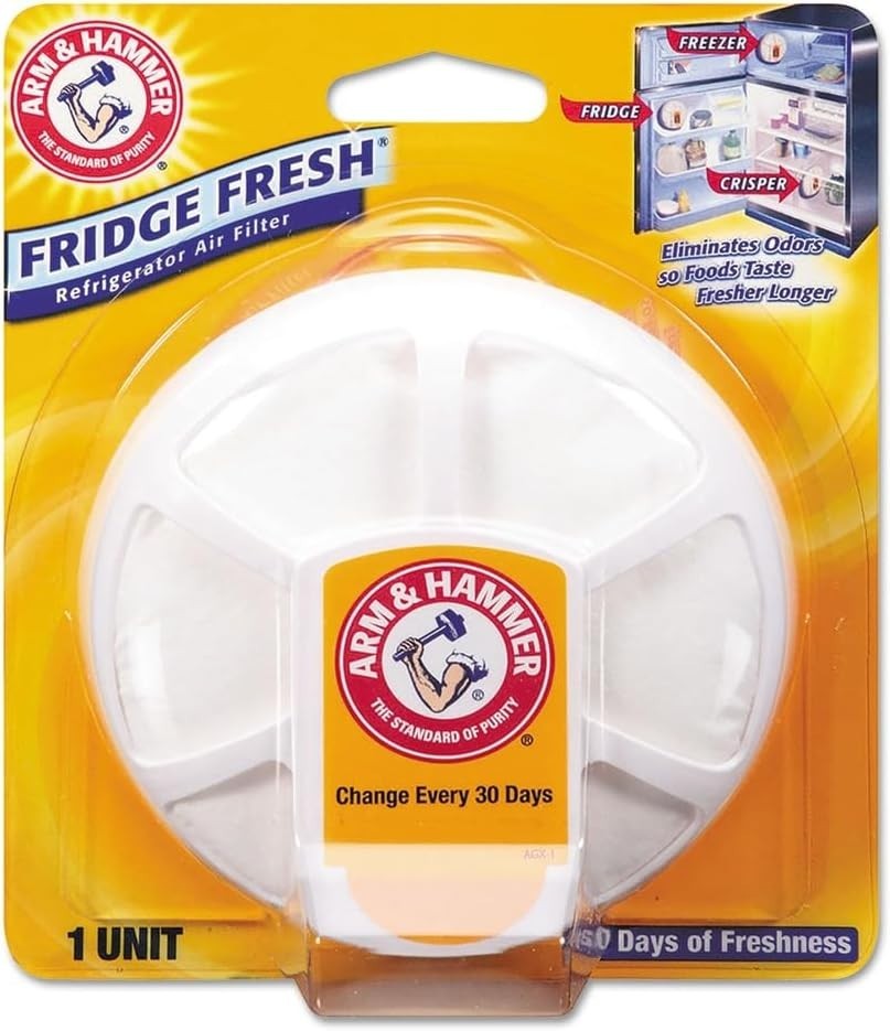 Arm & Hammer Fridge Fresh Baking Soda Disc, Refrigerator Air Filter