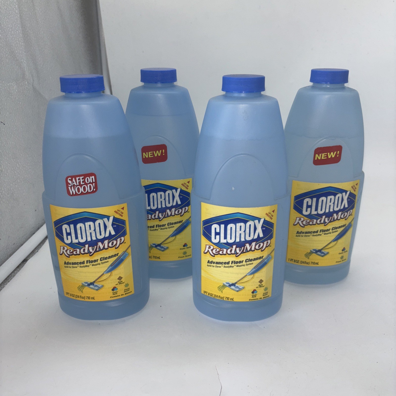 Clorox Ready Mop Advanced Floor Cleaner Refill 24Oz Lot of 4 Couple Oz Gone