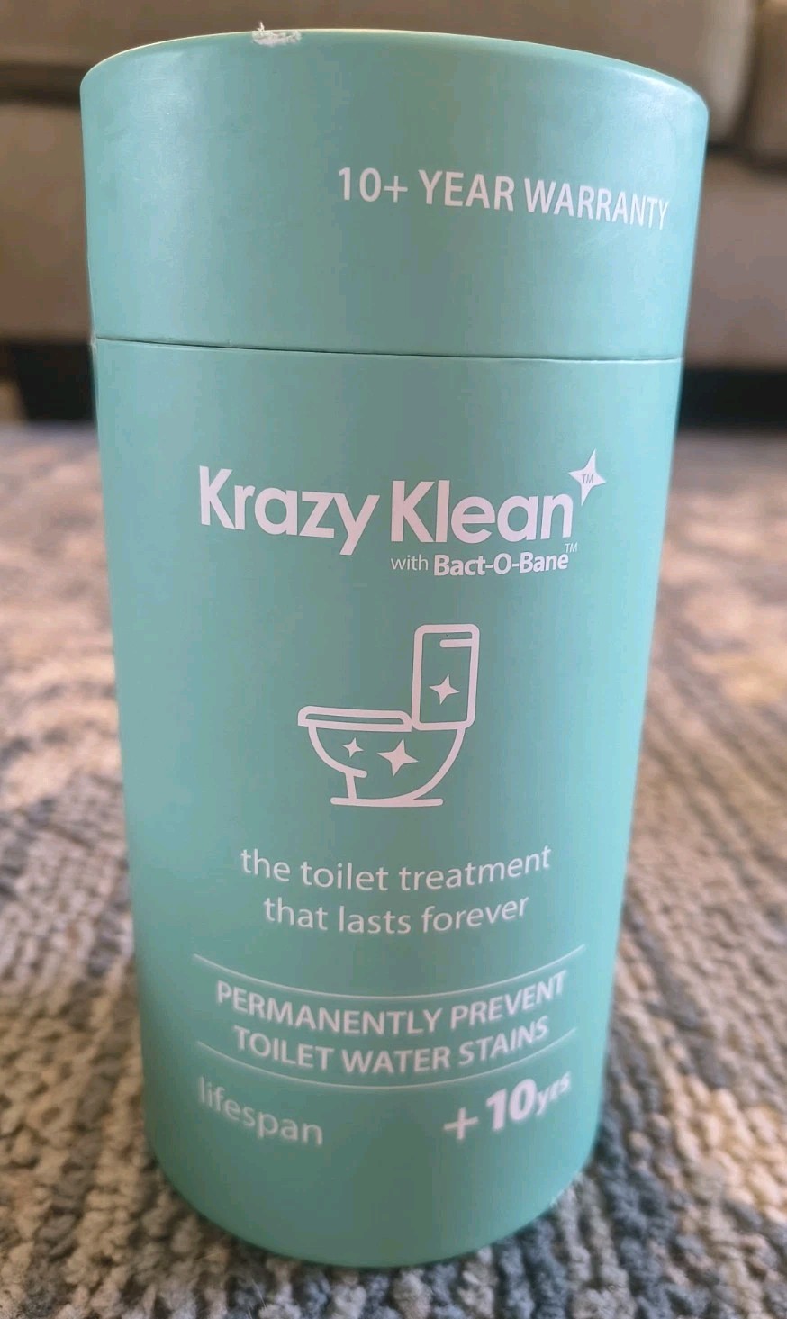 Krazy Klean with Bact-O-Bane Chemical Free Toilet Treatment 10+ YRS Lifespan
