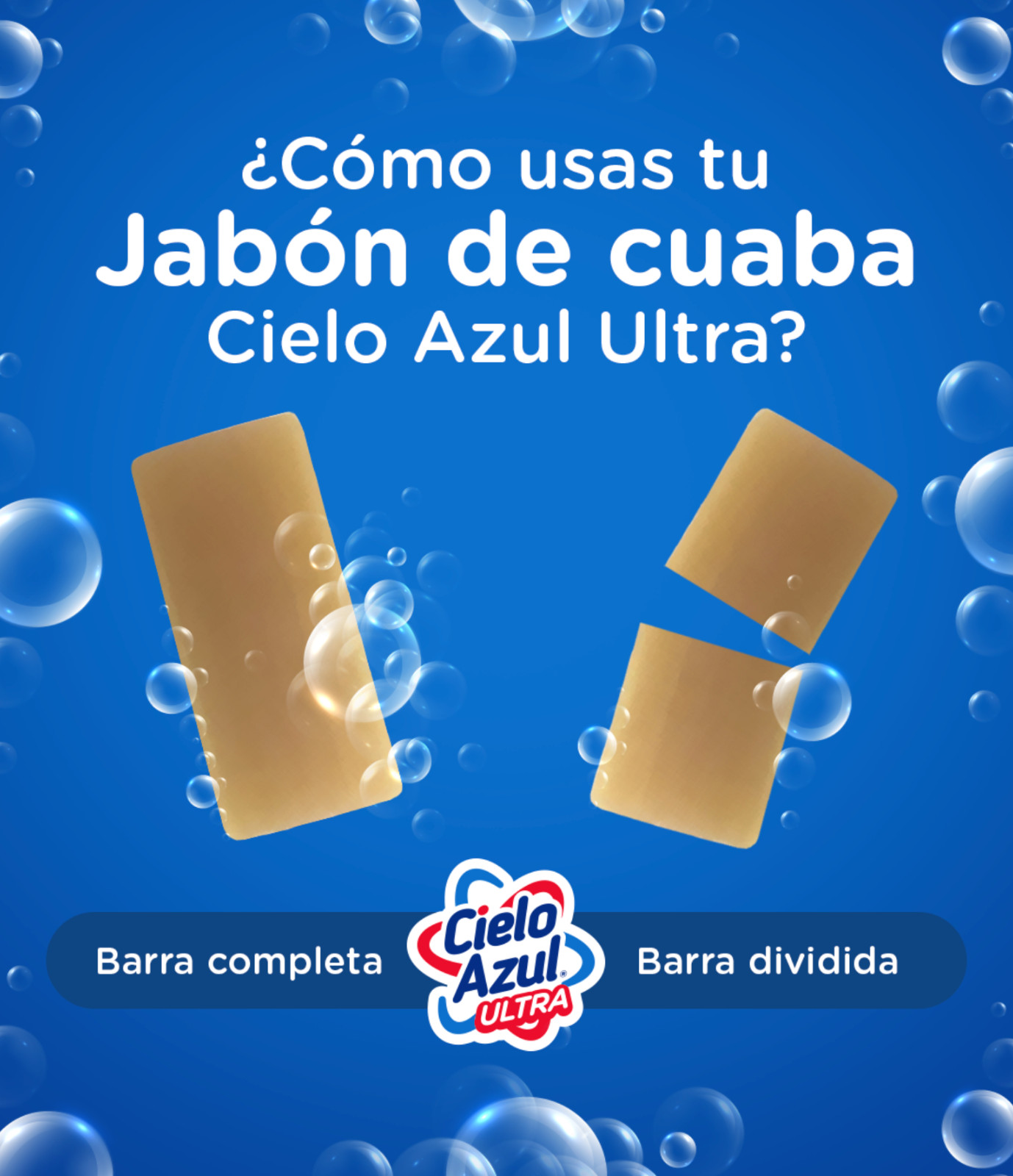 2 x 5 Packs Jabón Cuaba Cielo Azul Floral Scent
