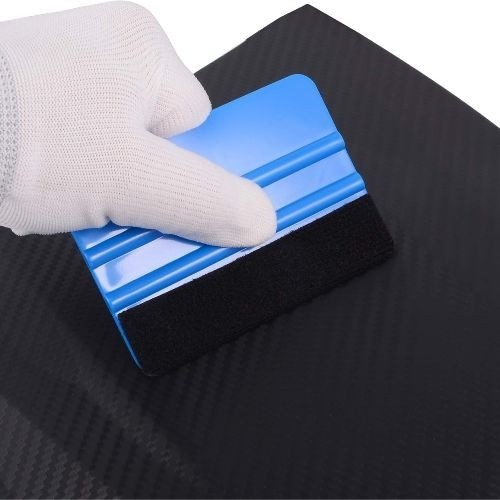 10pcs Vinyl Squeegee Felt Edge Squeegee Wallpaper Smoothing Tool Window Blue
