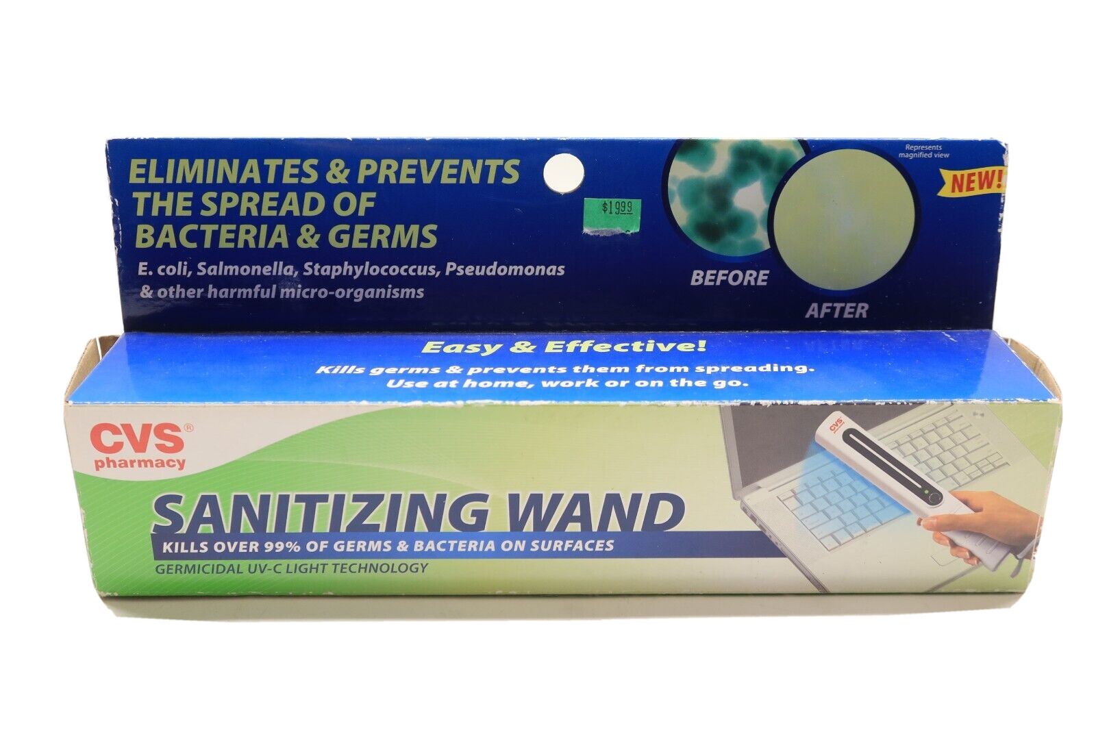 CVS Pharmacy UVC Handheld Sterilization Multiuse Sterilizing Wands [Opened box]