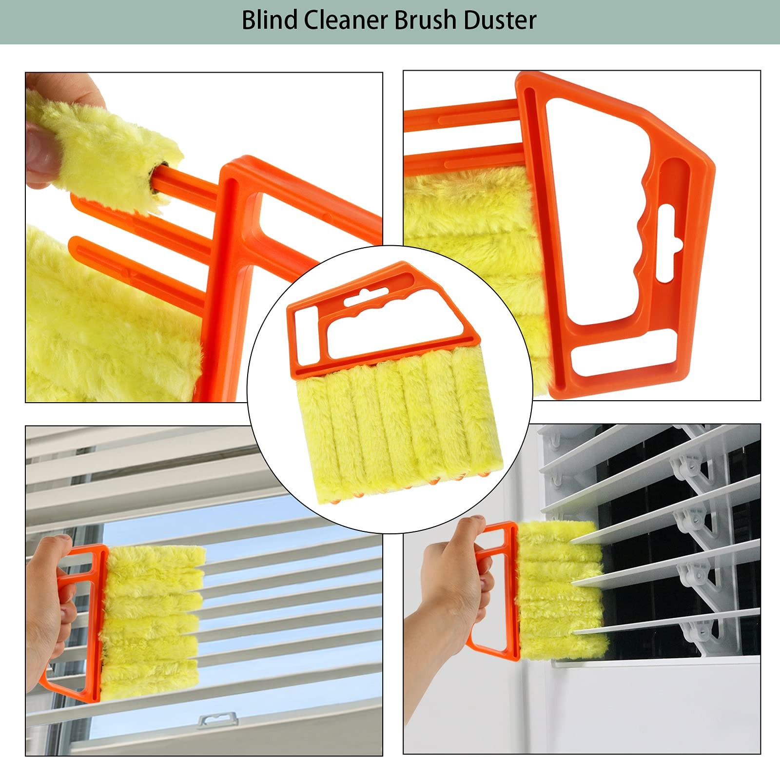 Venetian Blind Cleaner Duster Tool Handheld Window Shutters Duster Window Blind