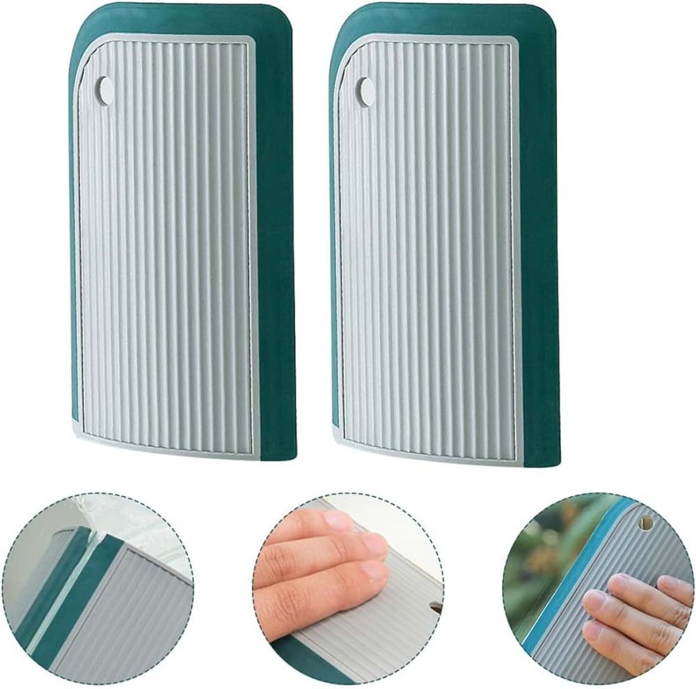 Curved Multi-Purpose Hygienic Reliable Handheld 2PCS Small Curved Window Cleaner