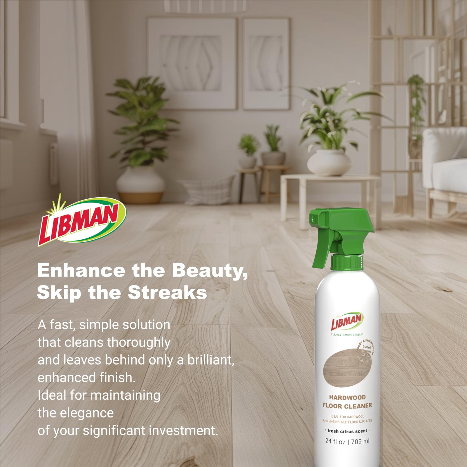 Libman Liquids Hardwood Floor Cleaner 24oz