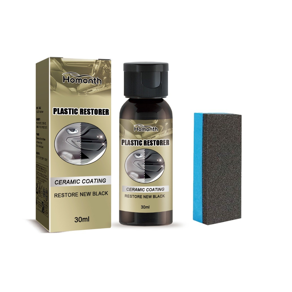 Car Plastic Restorer Cleaner Dashboard Interior Shine UV Protection Renew