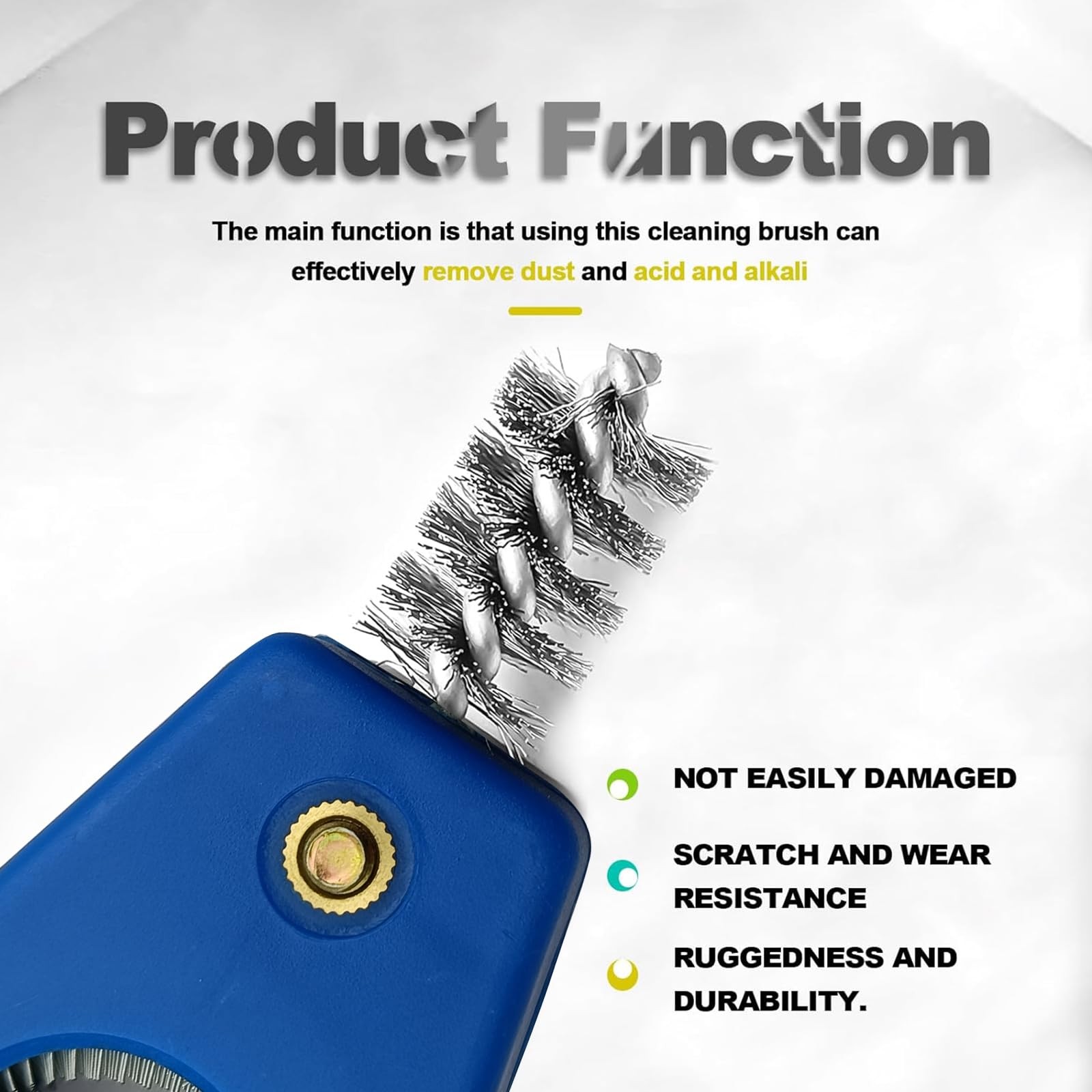 ® 4 in 1 Car Battery Cleaning Brush, Anti-Corrosion Battery Terminals, Copper…