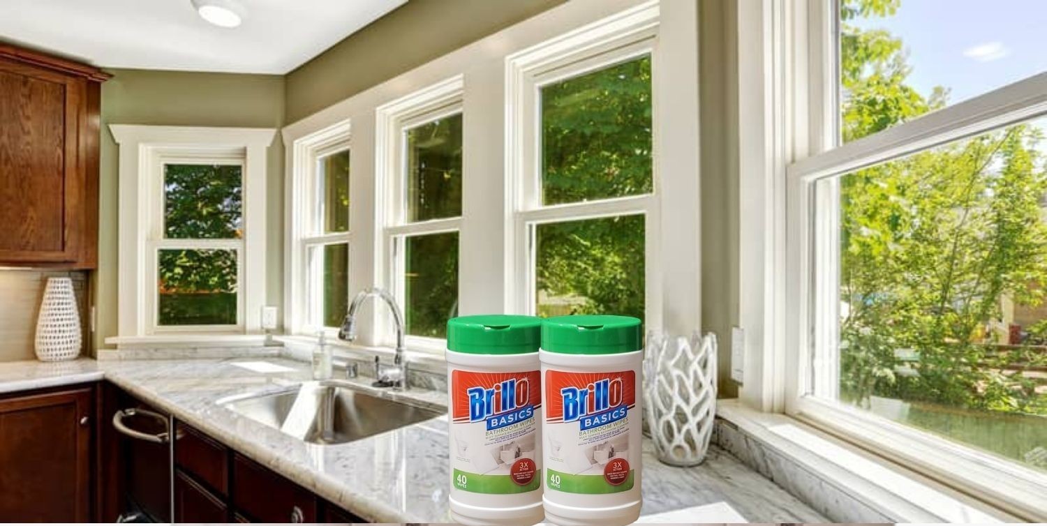 Brillo Basics Multi-Surface Wipes – Fresh Scent – 80 Ct – Bathroom & Kitchen