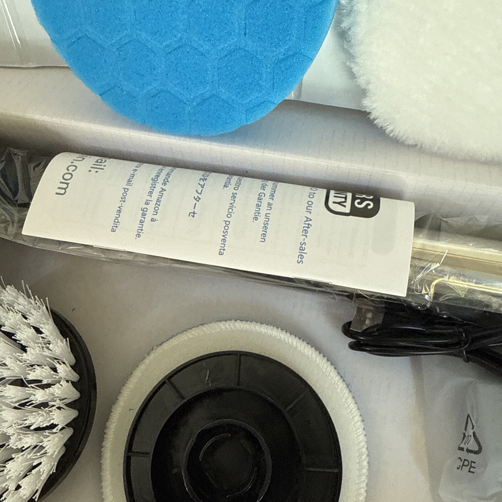 Leebein Electric Spin Scrubber, Cordless Cleaning with 8 Replaceable Brushes NEW