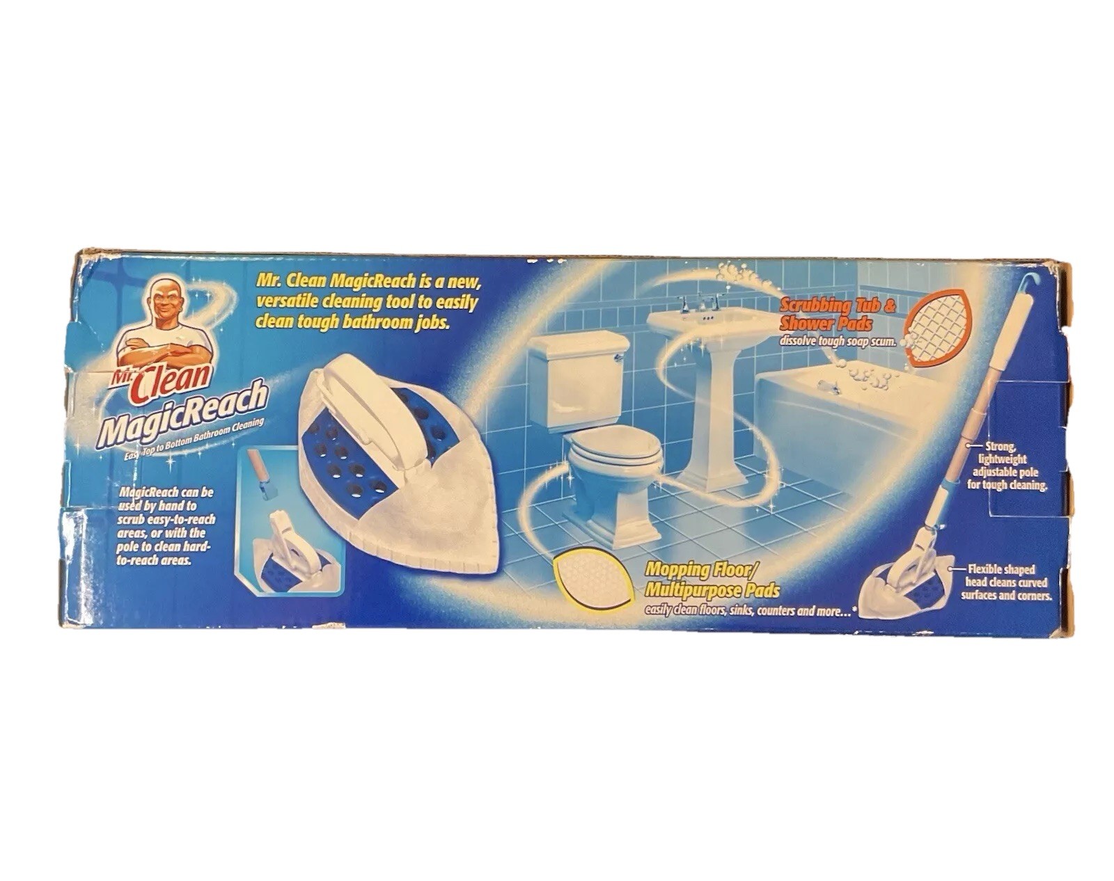 MR. CLEAN MAGIC REACH BATHROOM CLEANER STARTER KIT DISCONTINUED NEW OPEN BOX
