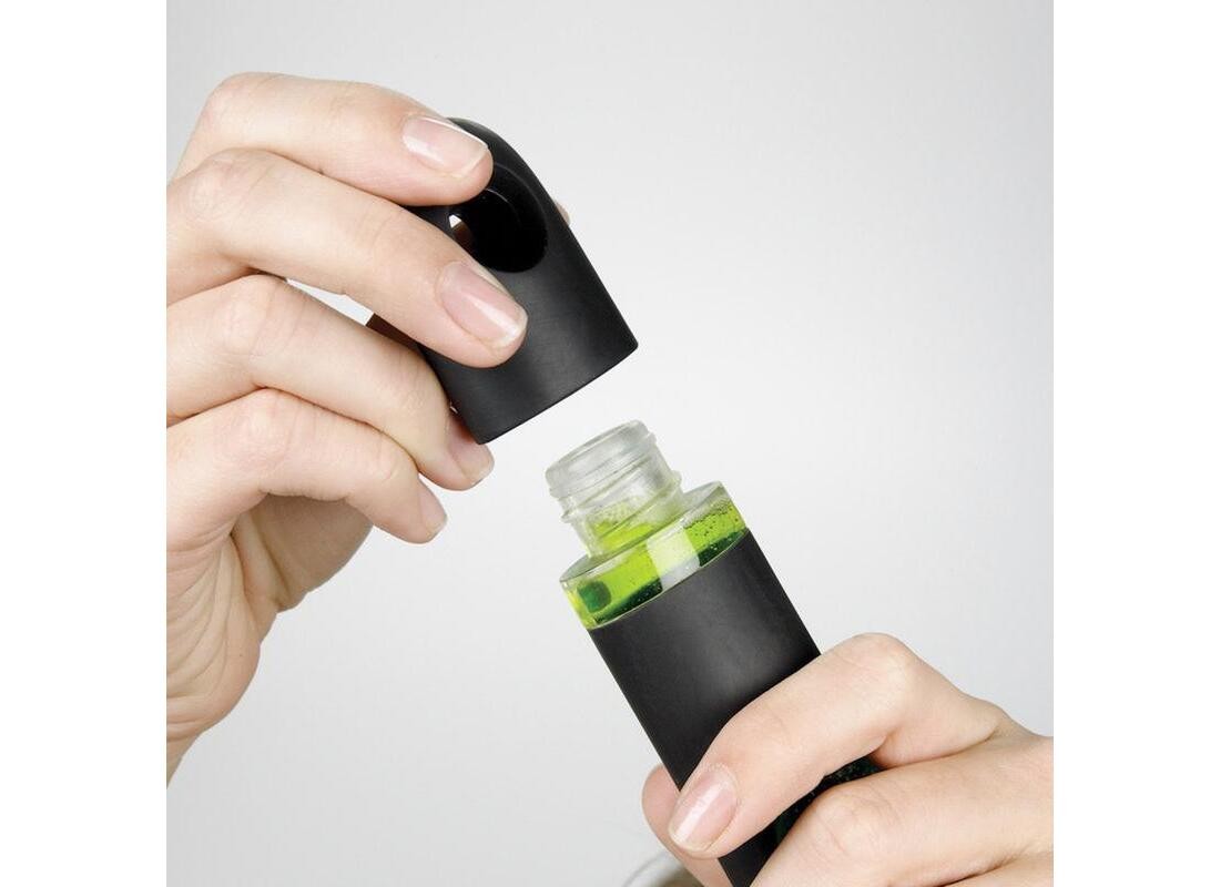 Soap Dispenser Dish Brush Good Grips 1.25″ W Plastic/Rubber Handle Black/White