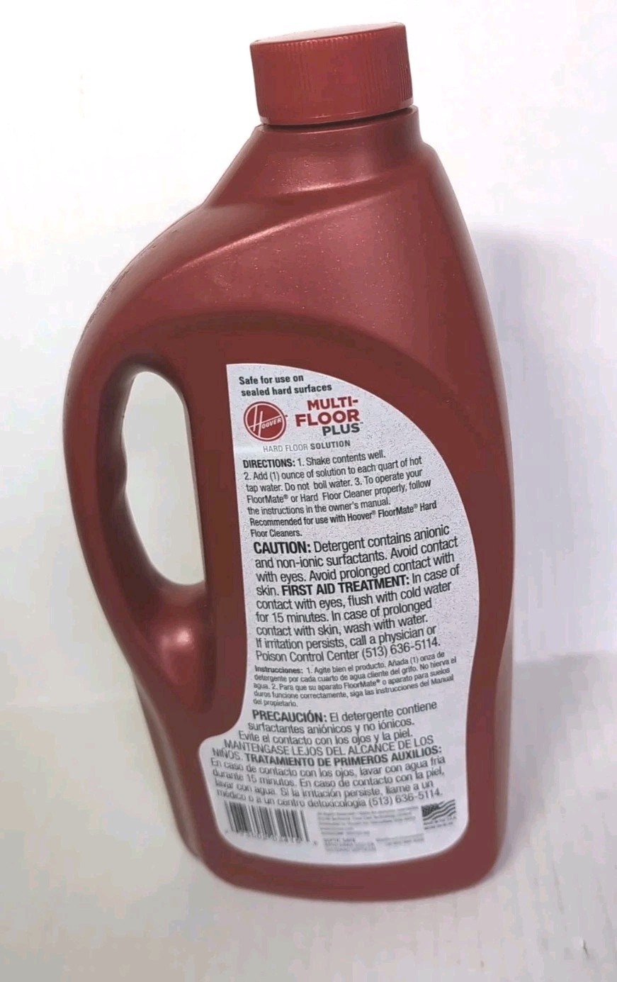 Hoover Multi-Floor Plus 2x 32 oz Concentrate Fresh Linen Scent Disc 1/2 Full