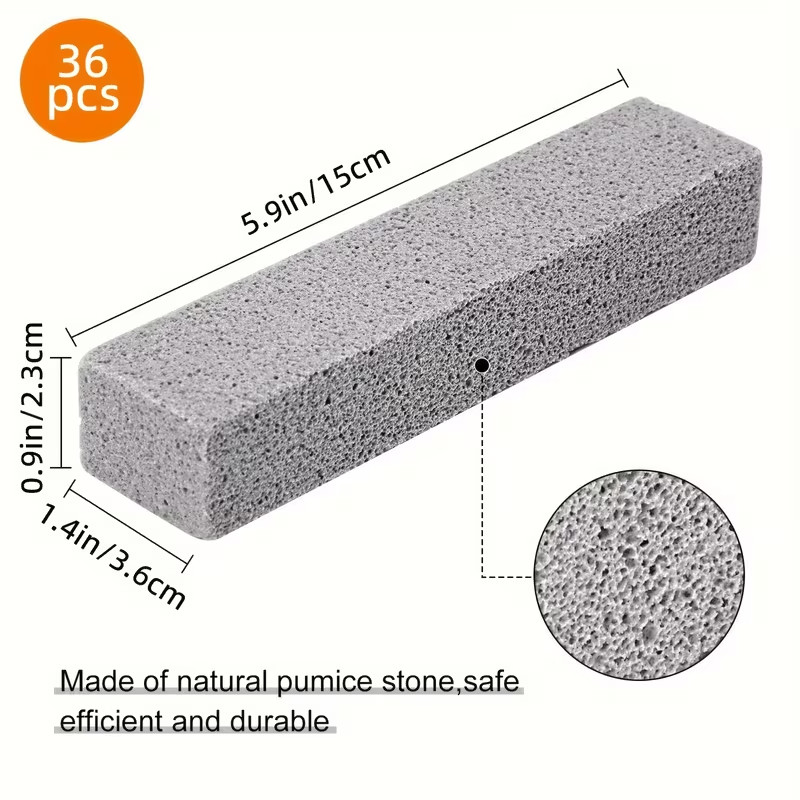Pumice Cleaning Stone 36 pack Toilet Bowl Cleaner Hard Water Ring Remover