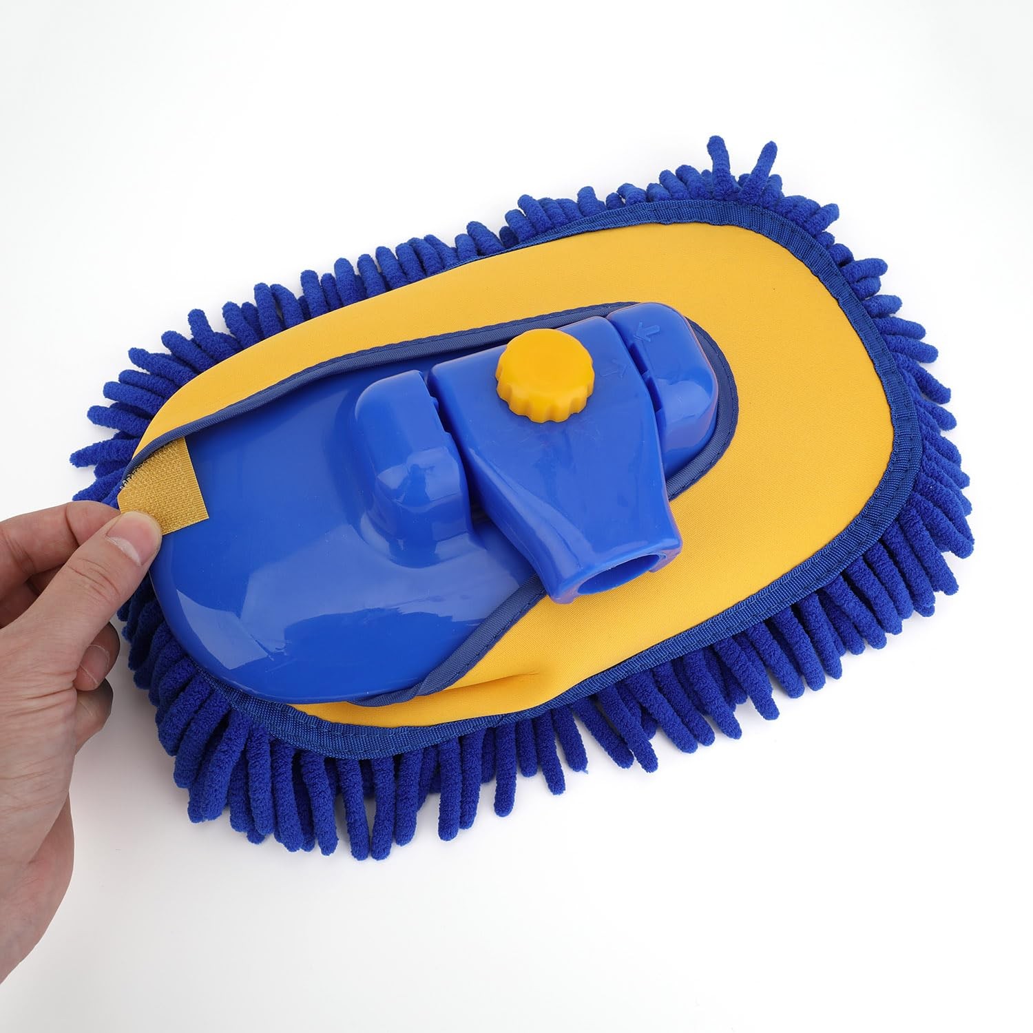 Curved Car Wash Brush with Telescopic Handle – Microfiber Mop for RV, SUV, Truck
