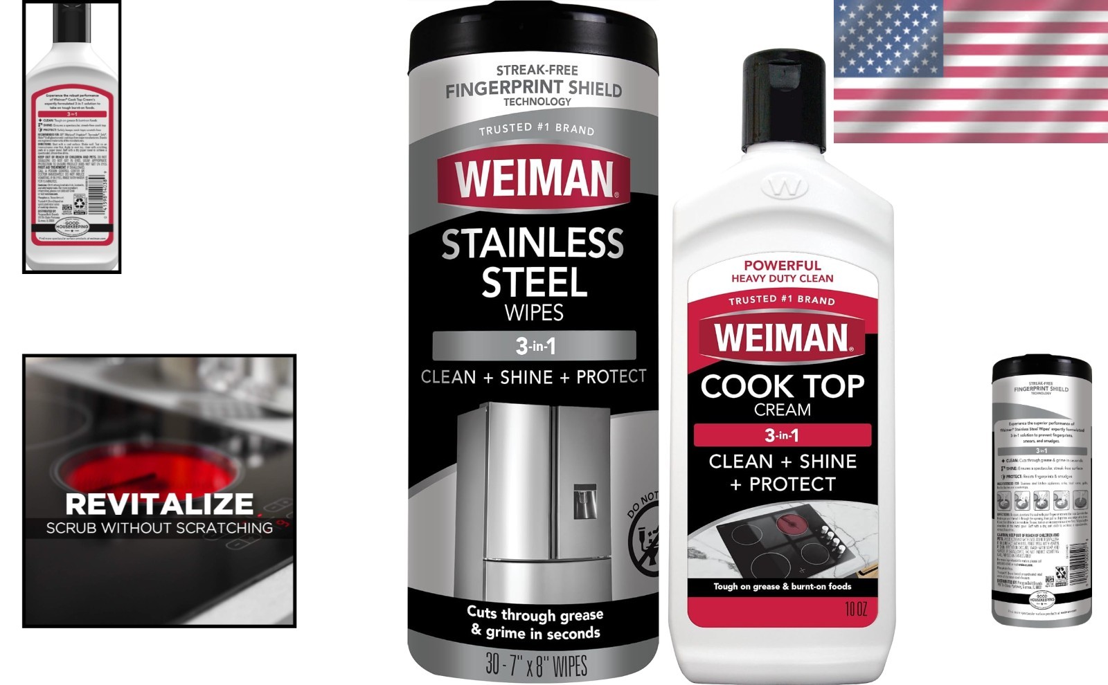 Natural Non-Toxic Stainless Steel Wipes & Polish – Powerful Kitchen Cleaner