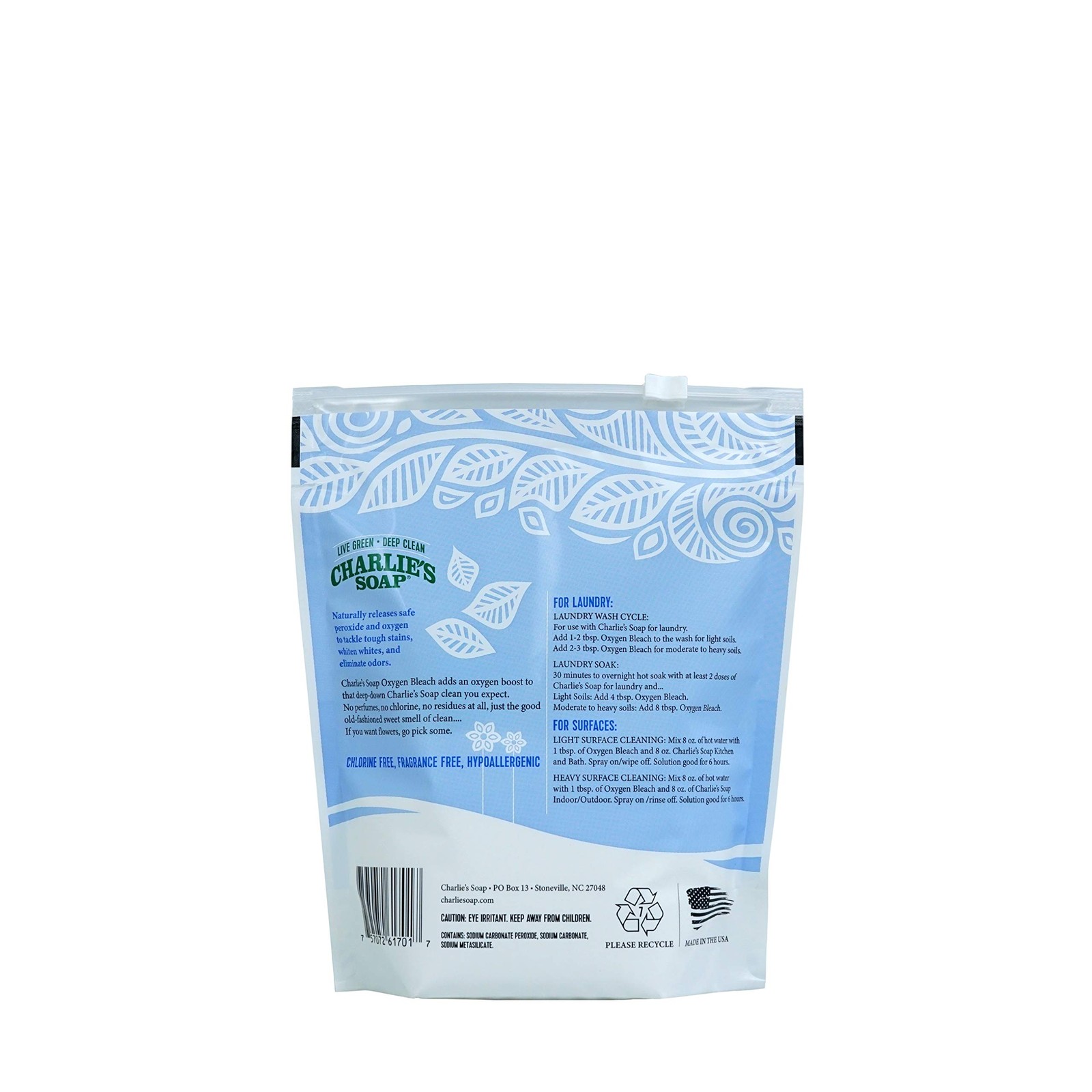 Charlie’s Soap Oxygen Bleach 2.64 lb (Pack of 6)