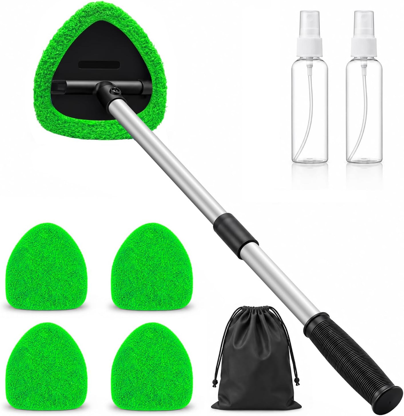 25.5″ Extra-Long Reach – Super Absorbent Coral Velvet Windshield Cleaner Tool, S