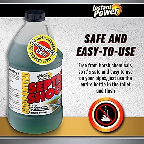 Instant Power Septic Shock – Tank Treatment, Drain Cleaner 6 Pack