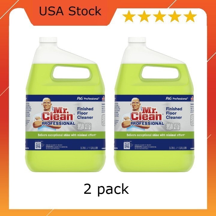 Mr. Clean Finished Floor Cleaner With Lemon Scent, One Gallon Bottle For Ceramic
