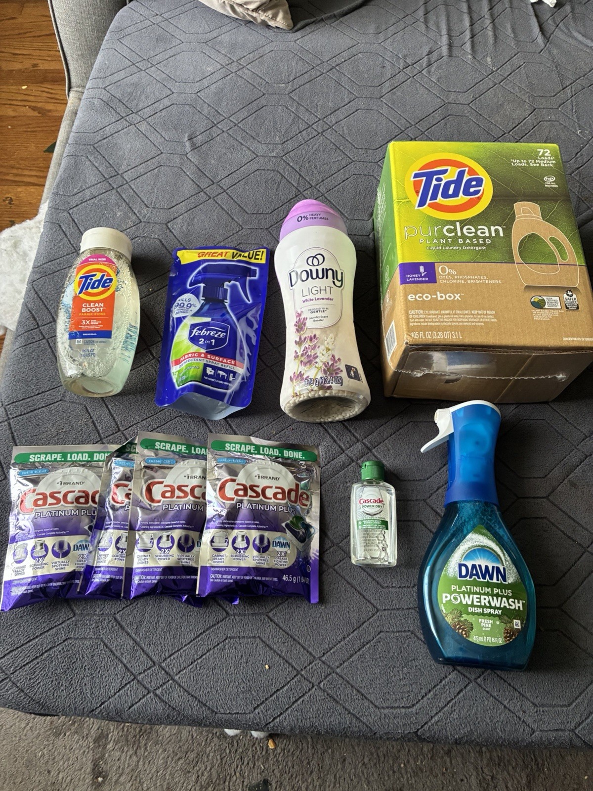 Cleaning Product Bundle – Tide/Cascade/Dawn/Febreeze/Downy See Photo for Sizing