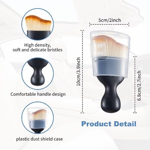 Car Interior and Exterior Soft Bristles Detail Du Color: 1 Piece Brush + Towel