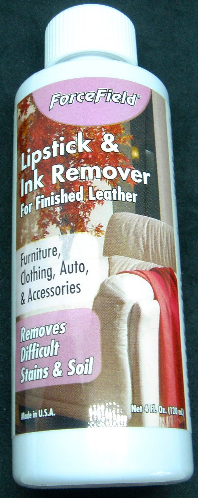 FORCEFIELD LIPSTICK & INK REMOVER FROM FINISHED LEATHER 4oz.FREE FAST SHIPPING