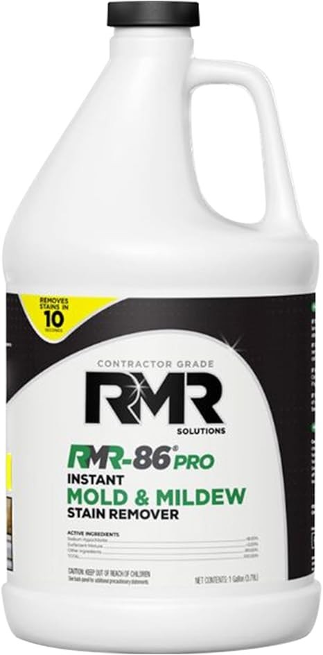 Mold Stain Mildew Remover 1 Gallon Professional Grade for Wood Concrete Drywall