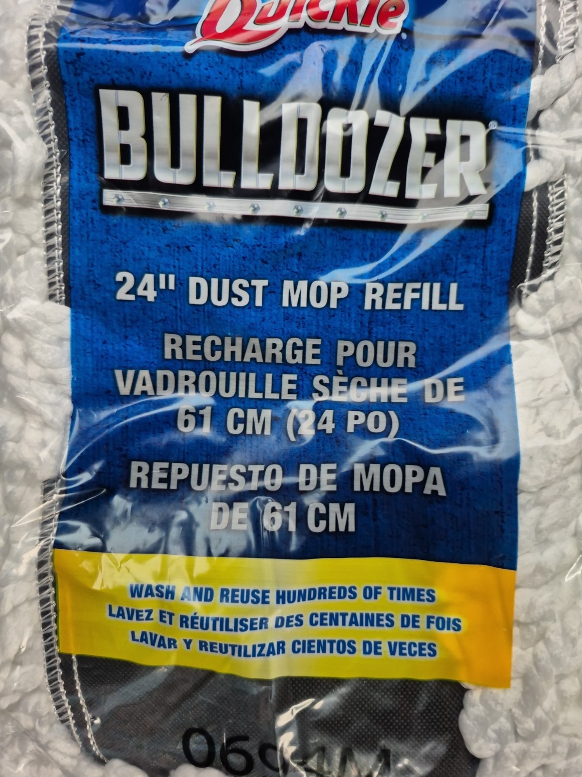 Quickie BULLDOZER Microfiber 24″ Dust Mop Refill #0694M