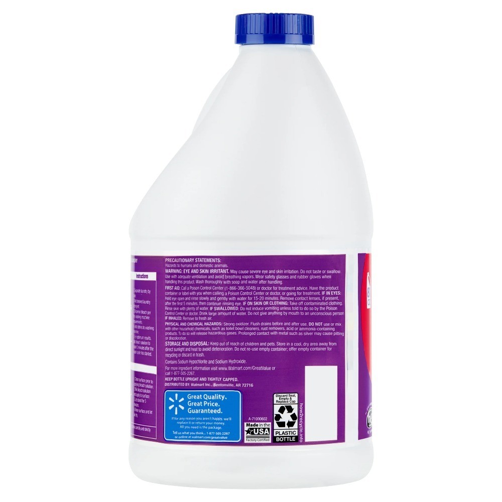 Low-Splash Bleach 3 Pack Lavender Scent 81 Fluid Ounces Cleaning Supplies